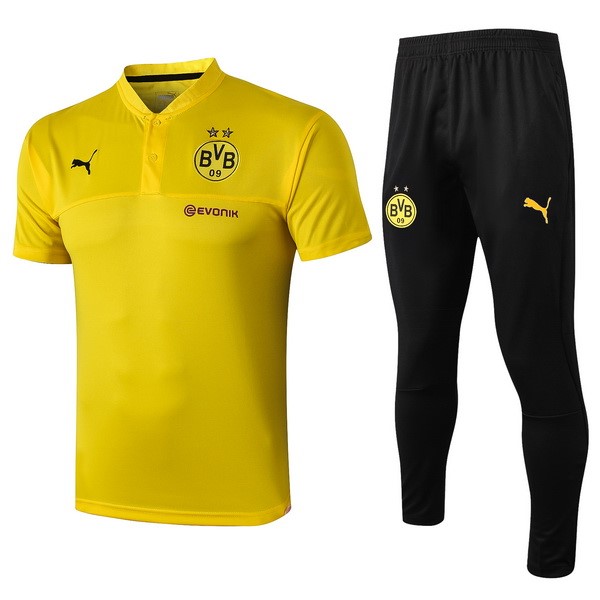 Polo Conjunto Completo Borussia Dortmund 2019-20 Amarillo Negro